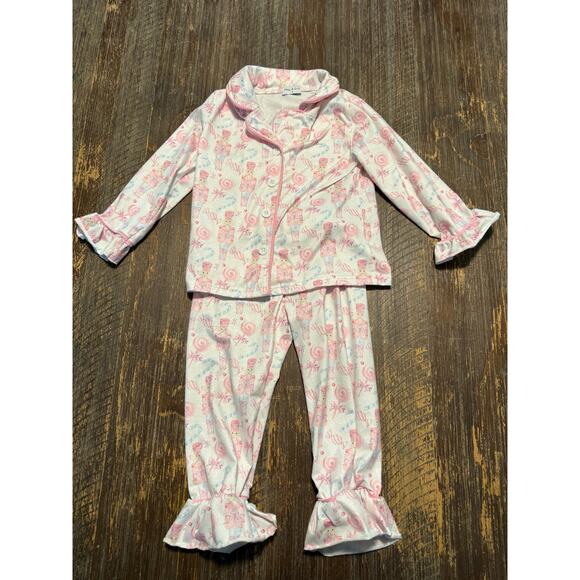 Abby & Evie Christmas PJs Size 3T - Picture 1 of 8